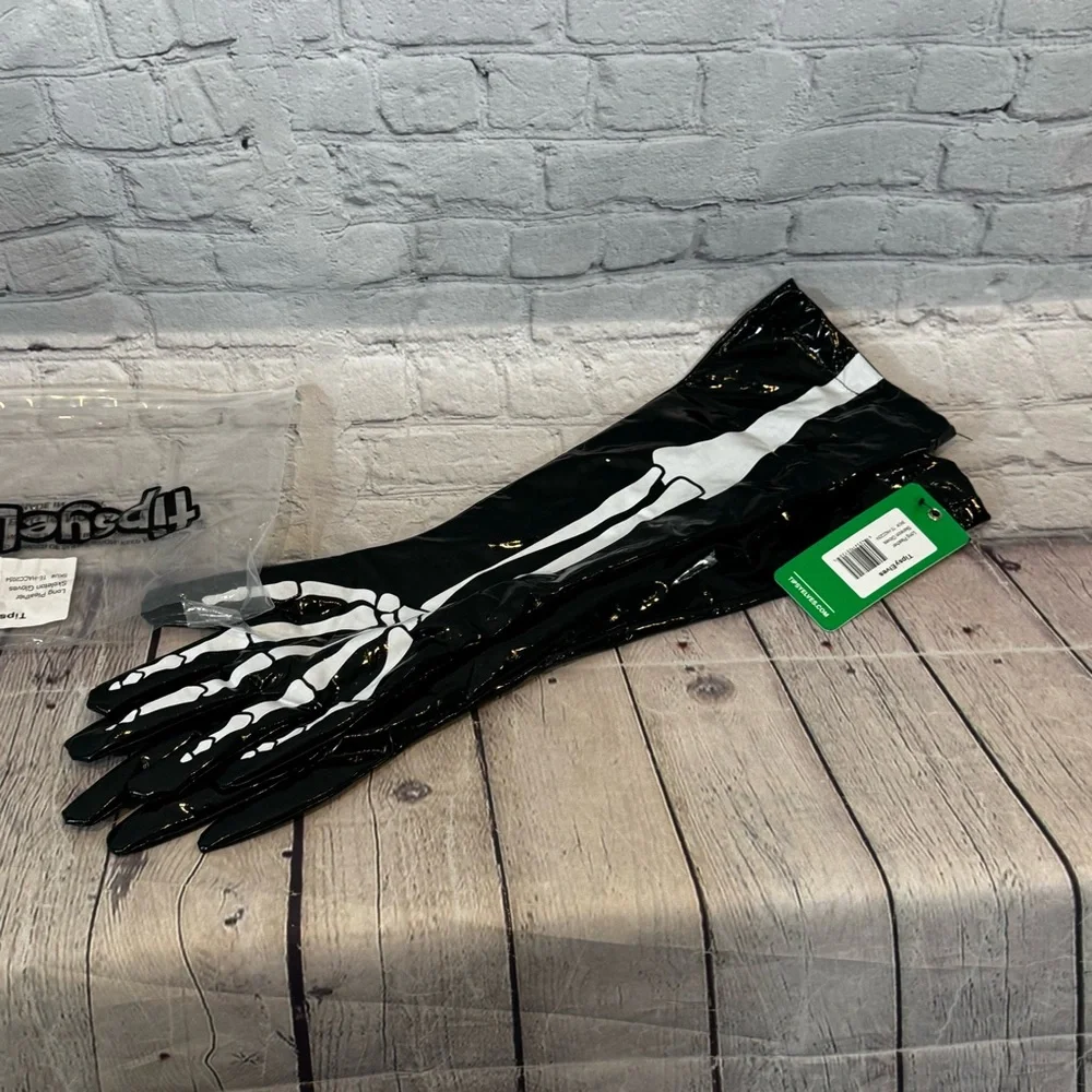 Tipsy Elves Women's Skeleton Halloween Costume Gloves